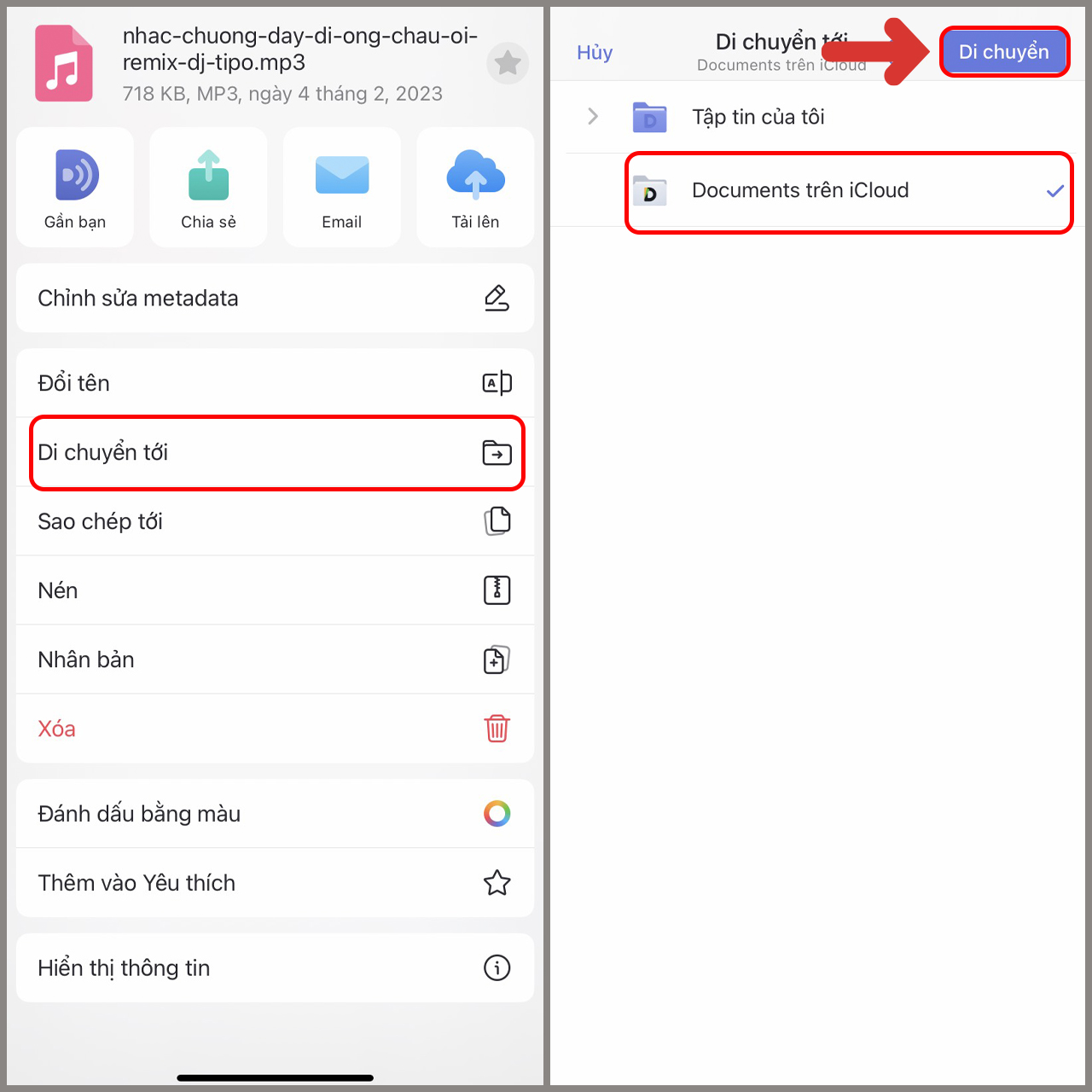 Sử dụng Documents để tải file nhạc về iPhone 